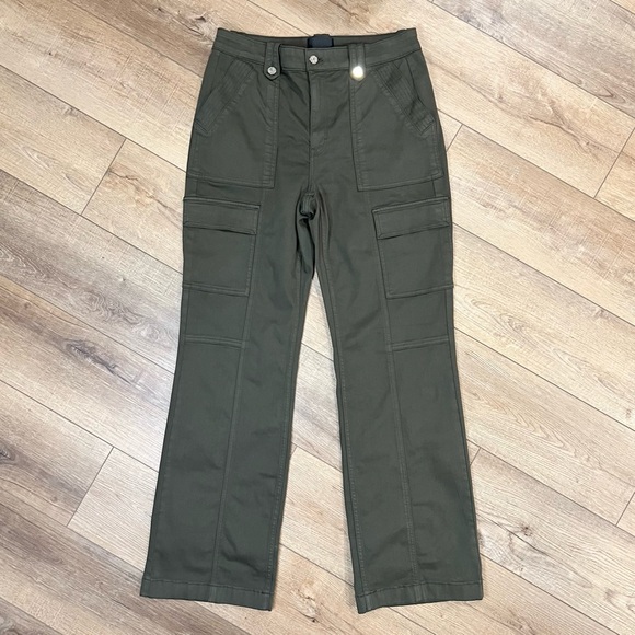 White House Black Market Extra High Rise Trouser Cargo Size 10 Curvy - Picture 1 of 10